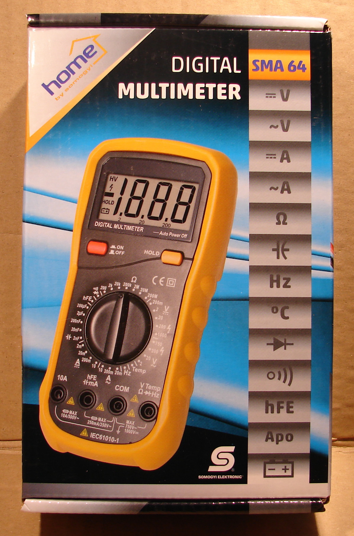 SMA64 multiméter Árwill Elektronic