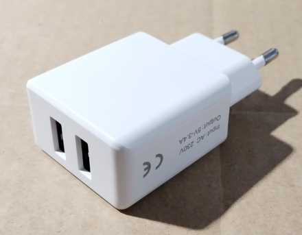 5V 3,4A USB, adapter