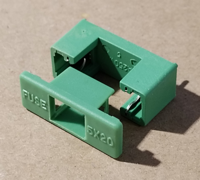 Biztosíték foglalat, 5x20