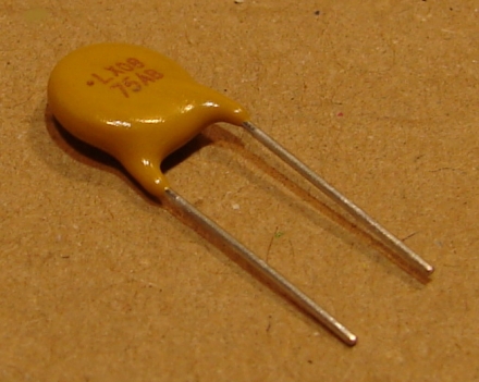 80mA, PTC öngyógyuló biztosíték