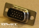 D-sub csatlakozó dugó, 15p.