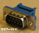D-sub csatlakozó dugó, 9p.
