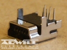 USB B mini 5 pólusú aljzat