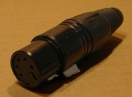 XLR lengő anya, 5p.