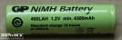 450LAH, akkumulátor
