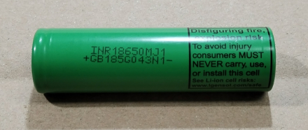 LIR18650, akkumulátor