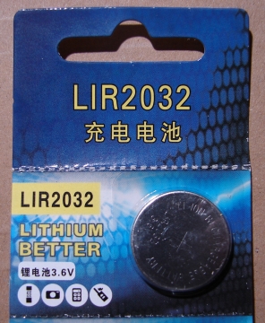 LIR2032, akkumulátor