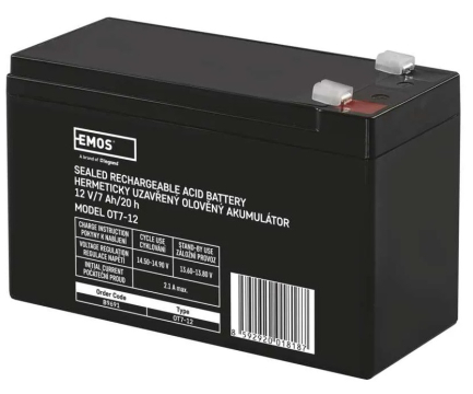 12V, 7Ah, akkumulátor