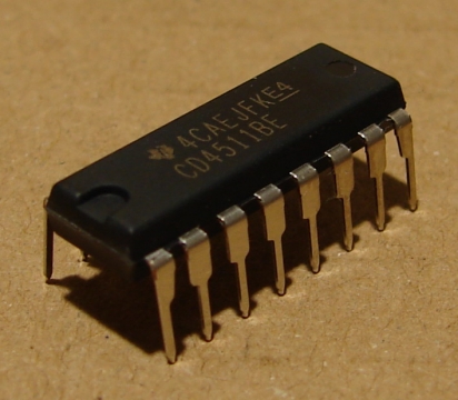 CD4511(BE), cmos logikai áramkör