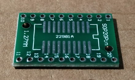 SO-20, TSSOP-20 / DIP-20 átalakító panel