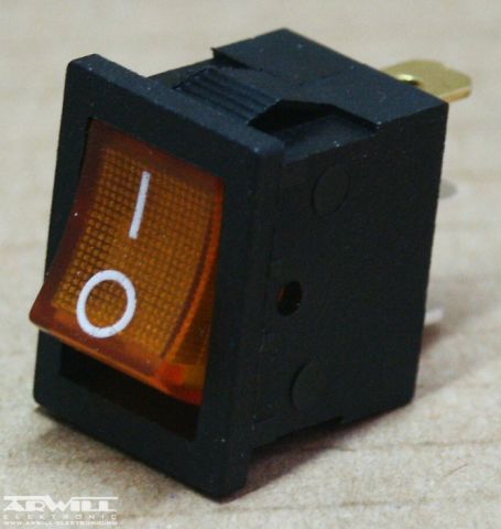 Billenő világítós kapcsoló, 12V