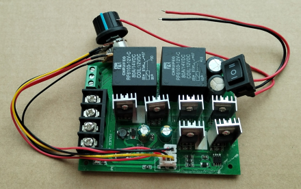 DC motor fordulat szabályozó modul, 2000W