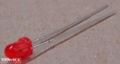 Piros led, 3mm