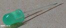 397960, 5mm zöld villogó led