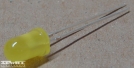 Sárga led, 5mm