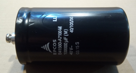100000uF, 40V, LL, elektrolit kondenzátor