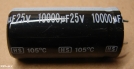 10000uF, 25V, elektrolit kondenzátor