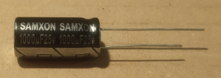 1000uF, 25V, LOW ESR, elektrolit kondenzátor