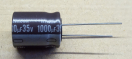 1000uF, 35V, LOW ESR, elektrolit kondenzátor