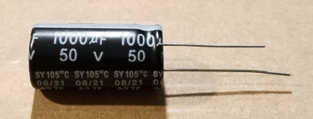 1000uF, 50V, LOW ESR, elektrolit kondenzátor
