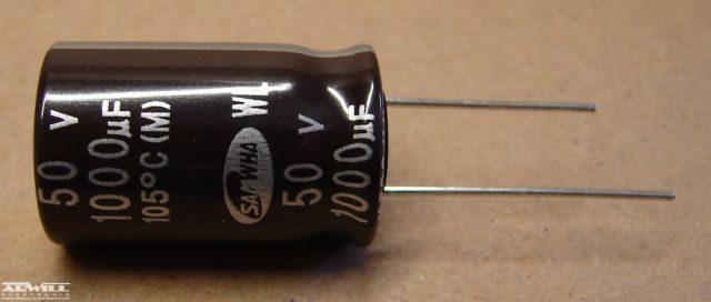 1000uF, 50V, LOW ESR, elektrolit kondenzátor