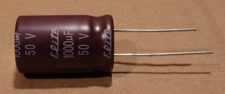 1000uF, 50V, LOW ESR, elektrolit kondenzátor