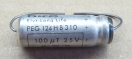 100uF, 25V, LL, LOW ESR, elektrolit kondenzátor
