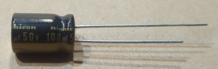 100uF, 50V, AUDIOCAP