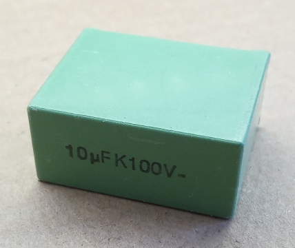 10uF, 100V, kondenzátor