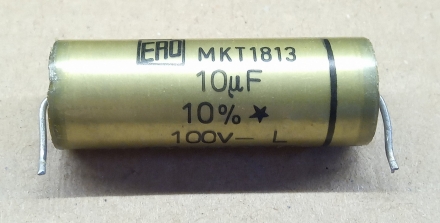 10uF, 100V, kondenzátor