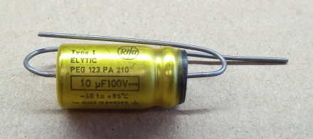 10uF, 100V, LL, LOW ESR, elektrolit kondenzátor