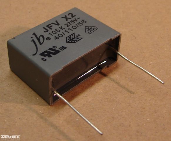1uF, 275V AC, kondenzátor