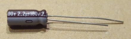 2,2uF, 100V, LOW ESR, elektrolit kondenzátor