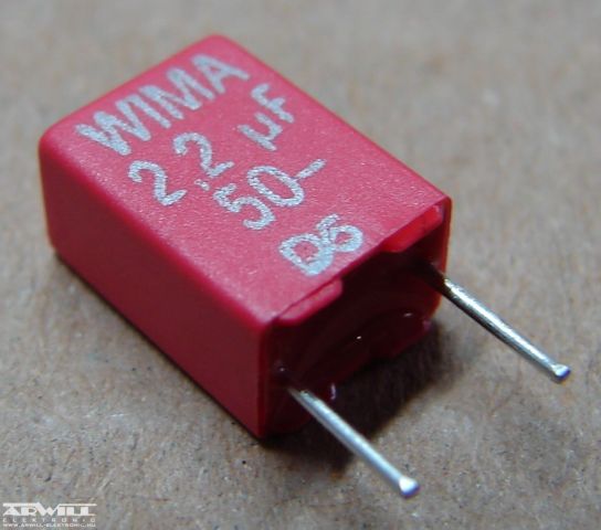 2,2uF, 50V, kondenzátor