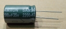 2200uF, 35V, LOW ESR, elektrolit kondenzátor