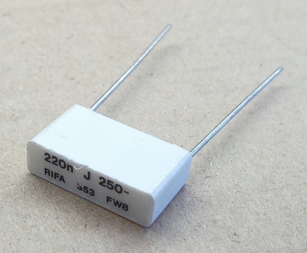 220nF, 250V, kondenzátor