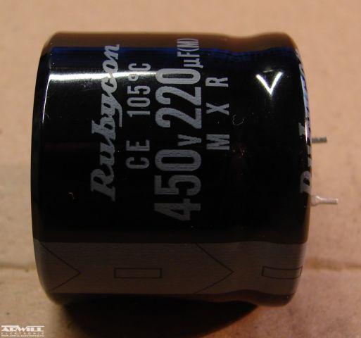 220uF, 450V, elektrolit kondenzátor