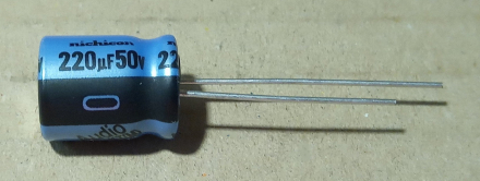 220uF, 50V, AUDIOCAP