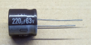 220uF, 63V, LOW ESR, elektrolit kondenzátor