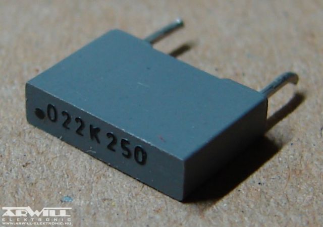22nF, 250V, kondenzátor