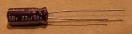 22uF, 50V, LOW ESR, elektrolit kondenzátor
