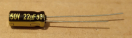 22uF, 50V, LOW ESR, elektrolit kondenzátor