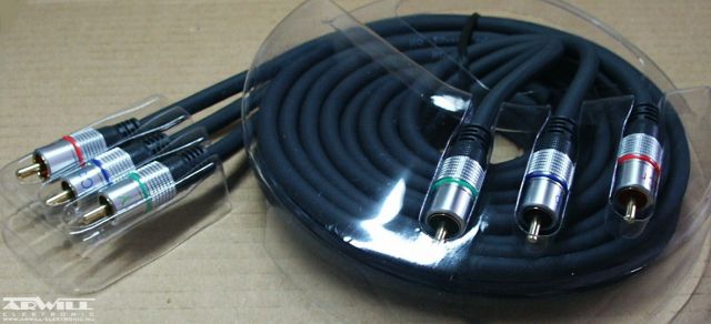 3 - 3 RCA kábel, 2,5m
