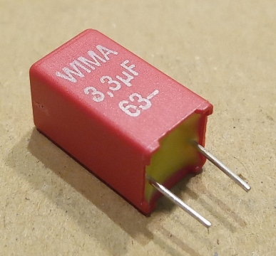 3,3uF, 63V, kondenzátor