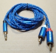 3,5 jack - 2 RCA kábel, 1,8m
