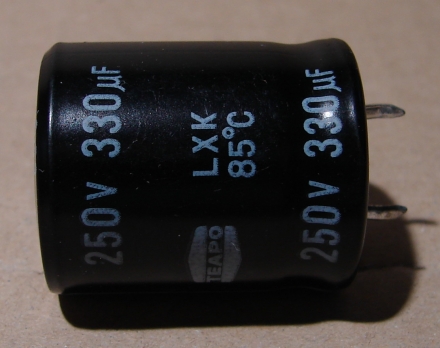 330uF, 250V, elektrolit kondenzátor