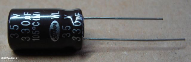330uF, 35V, LOW ESR, elektrolit kondenzátor
