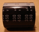 330uF, 450V, elektrolit kondenzátor