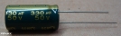 330uF, 50V, LOW ESR, elektrolit kondenzátor