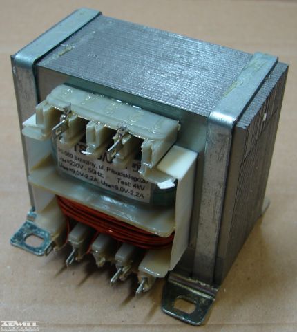 40VA, 2x9V, transzformátor